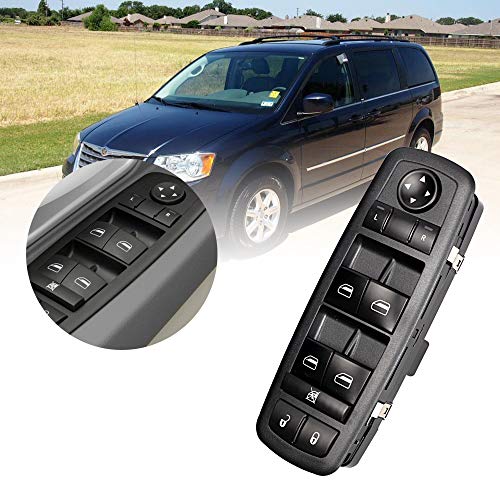 Driver Side Master Power Window Switch 4602535AG - For 2008-2010 Dodge Grand Caravan V6 and 2008-2010 Chrysler Town & Country V6 (Check and Compare Pins)