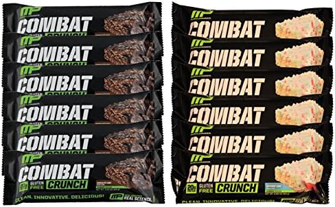 Muscle Pharm Combat Crunch Protein UpPNm Bar, 6 Chocolate Cake and 6 Birthday Cake