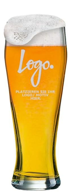 Weizenbierglas [Bayern] - selbst Gestalten - individuelle Gravur - MeinGlas