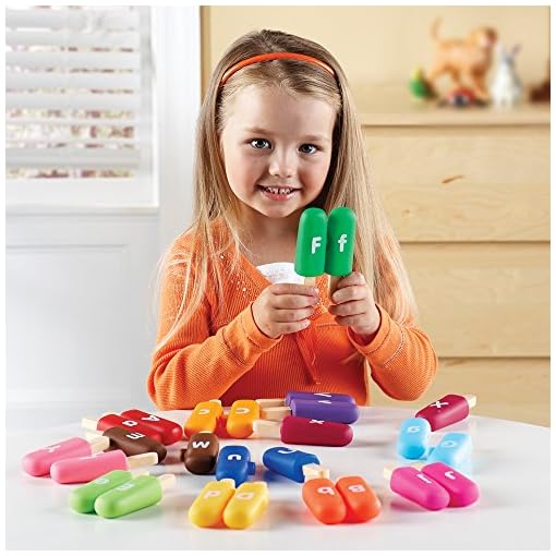 Learning Resources Smart Snacks Alpha Pops, Alphabet Matching & Fine Motor Skills Toy, 26 Double Sided Pieces, Ages 2+ - Image 10