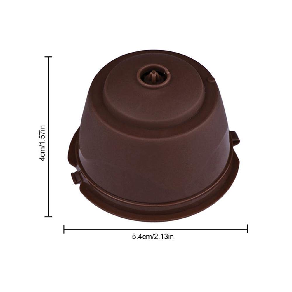 Pawaca Cápsulas Filtros de Café Recargable 6 Pack Reutilizable para  Cafetera Dolce Gusto Resistente Más de 150 Usos de Sustitucion con Equipo  Incluye 2 Cuchara y 2 Cepillo i cafilas Filtros reutilizables