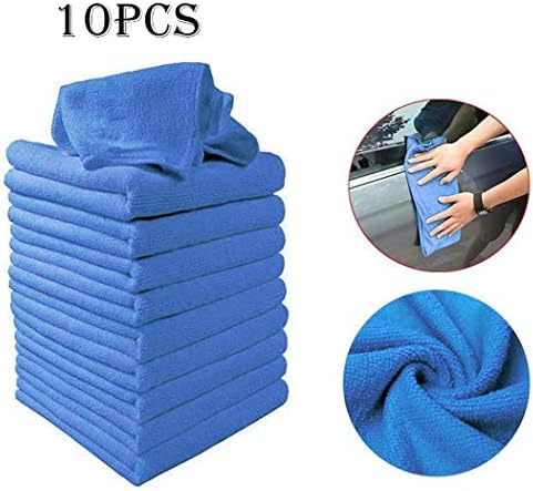 vobome 10 Pcs Car Cleaning Towel Sets Mini Microfiber Cleaning Cloth Absorbent Dish Cloth Kitchen Wash Duster Cloths Dish Rags Lens Cloths