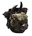 Rittle Furry Buffalo (Bison) Animal Hat, Realistic Plush Costume Headwear, 1 Size