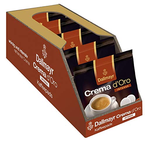 Dallmayr Kaffee Crema d'oro Intensa Kaffeepads, 5er Pack (5 x 16 Pads)