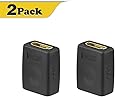 VCE (2 PACK) HDMI Female to Female Adapter Gold Plated High Speed HDMI Female Coupler 3D&4K Resolution