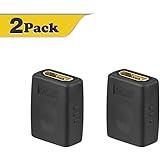 VCE (2 PACK) HDMI Female to Female Adapter Gold Plated High Speed HDMI Female Coupler 3D&4K Resolution