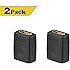 VCE (2 PACK) HDMI Female to Female Adapter Gold Plated High Speed HDMI Female Coupler 3D&4K Resolution