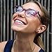 WebDeals - Cateye or High Pointed Eyeglasses or Sunglasses Vintage Inspired Fashion (Purple Fade Frame Clear)…