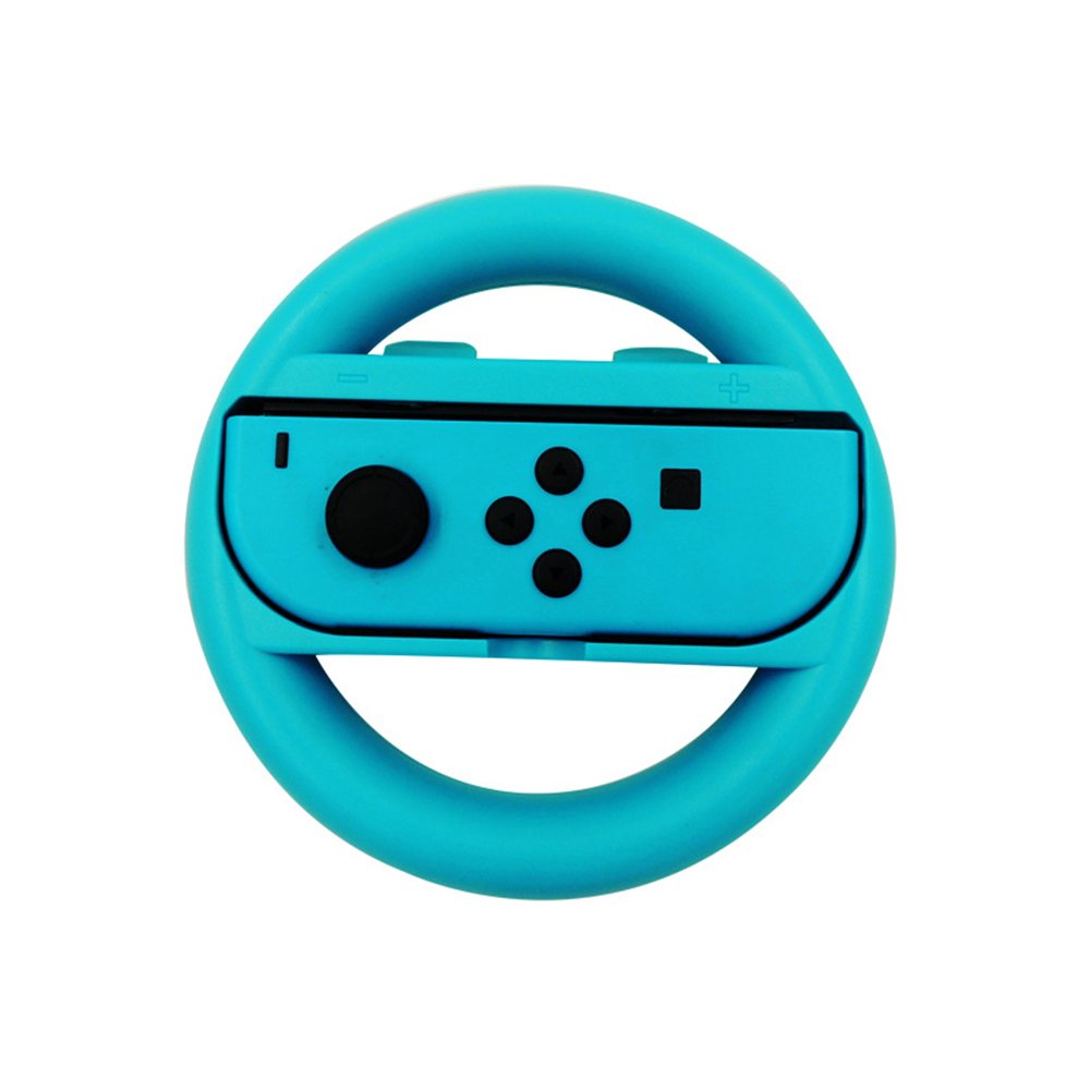 Steering Wheel for Nintendo Switch Joy-Con Handle, Y&R Direct, Red and Blue, 2 Pack