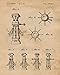 Classic Star Droids Robots Patent Prints, 4 (8x10) Unframed Photos, Wall Art Decor Gift for Home Office Man Cave Creator Gears Garage College Student Teacher Coach ComicCon SciFi Wars Movies Fans