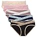 Intimate Portal Women Under the Bump Maternity Panties Pregnancy Postpartum Underwear 5 Pack Lace Multicolor Pink Beige Brown Black Blue Large
