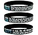 Inkstone (10-pack) Scripture Silicone Bracelets - Jeremiah 29:11, John 3:16, & Philippians 4:13 Assortment Bulk Pack - Christian Religious Bible Verses Silicone Rubber Wristbands