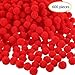 Sun Forever 600 Pieces Christmas Mini Red Pom Poms Small Pompoms Craft Pom Balls for Arts Crafts Supply, 0.4 inch
