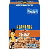 Planters Honey Roasted & Salted Cashews (1.5oz Bag, Pack of 18)