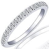 Pave Set Diamond Wedding Anniversary Band 10k White Gold (0.32 Cttw, I Color I Clarity)