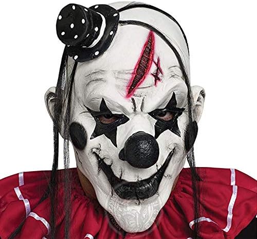 Xinwcanga Halloween Mask Deluxe Novelty Costume Party Scary Clown Mask Adult Latex Ghost Halloween Evil Killer
