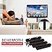 J Channel Cable Raceway with 3M Adhesive – 4 12 Inch Pieces – Large Cord and Wire Organizer Under Desk Cable Management – Cord Covers and Wire Hiders – with Hardware – TV Cable Hider Cord Concealer