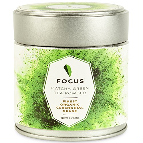 Hyper-Premium Ceremonial Grade Matcha Green Tea Powder Finest USDA-Certified Organic - 1 oz (30 servings) per tin can | vegan, gluten-free, dairy-free, soy-free | pure 100% unsweetened | health drink