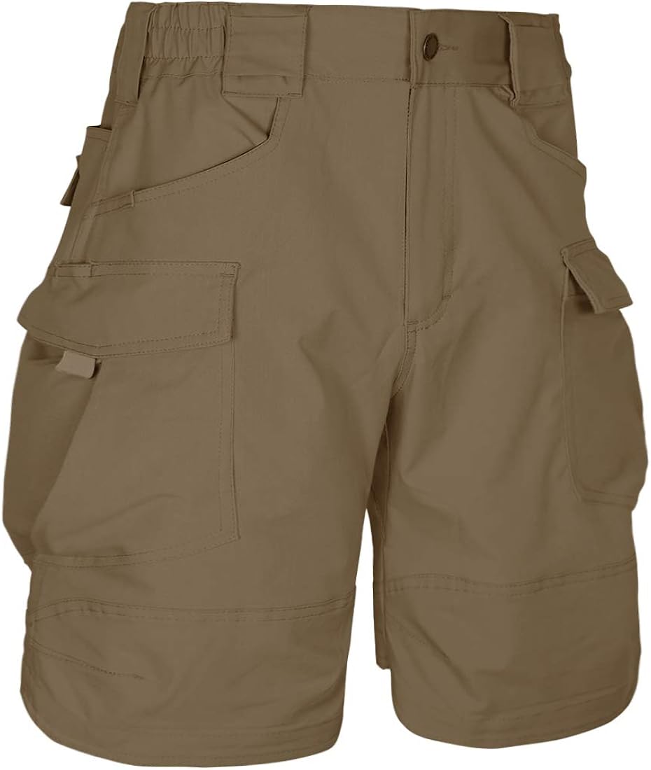 work shorts with elasticated waist