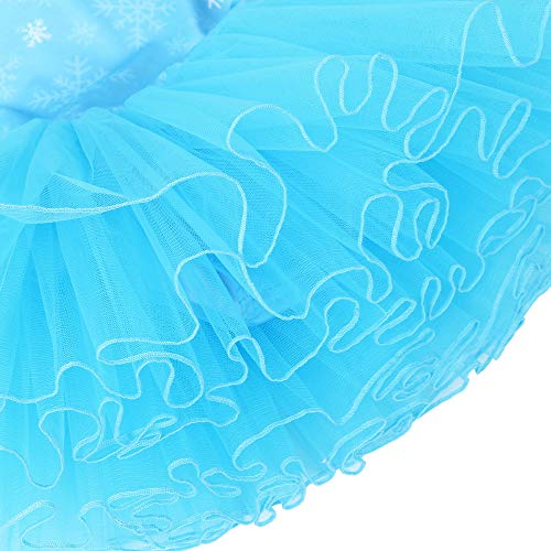 image for BAOHULU Girls Leotards Ballet Dance Skirted Tutu Dress Long Sleeve Seq