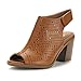 DREAM PAIRS Women's Route Mid Heel Pump Sandals