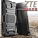 Evocel ZTE ZMAX 2 Case, [Generation Series] Belt Clip Holster, Kickstand, HD Screen Protector, Dual Layer for ZTE ZMAX 2 (Z958 / 2015 Release), Black (EVO-ZTEZ958-AB201)