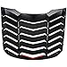 Danti Matte Black Rear Window Louvers Sun Shade Cover in GT Lambo Style Fit For Ford Mustang 2015 2016 2017 2018 2019 2020