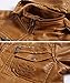 WULFUL Men's Faux Leather Jacket Brown with Removable Hood Vintage Pu Leather Coat,Brown,Medium