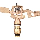 1/2" Low Angle Brass Impact Sprinkler 7&deg; - 1/8"
