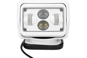 Remote Control Searchlight, 60W LED High Brightness Car Remote Control Search Light, IP67 Waterproof Stable Performance Outdo