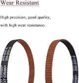 MOTOU GT2 Timing Belt 10x200mm Closed Loop 6mm Width Upgrade Non-Slip 3D Printer view 3