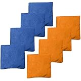 Play Platoon Weather Resistant Cornhole Bean Bags Set of 8 - Orange & Blue