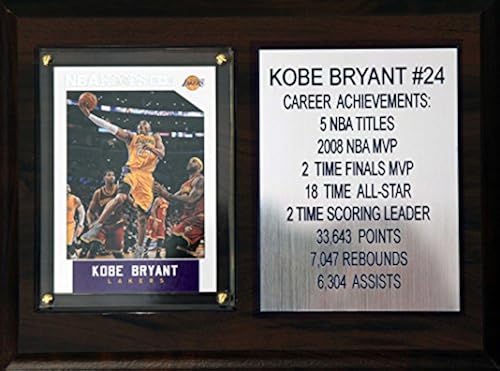 NBA Los Angeles Lakers Kobe Bryant Career Stat Plaque, 6