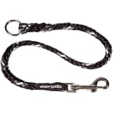 EzyDog Standard 24-Inch Rope Dog Leash Extension - 24&rdquo;, Black | Reflective Trim for Nighttime Safety, Add 2 for Walking 2 Dogs Tangle Free with Our Cujo Leashes
