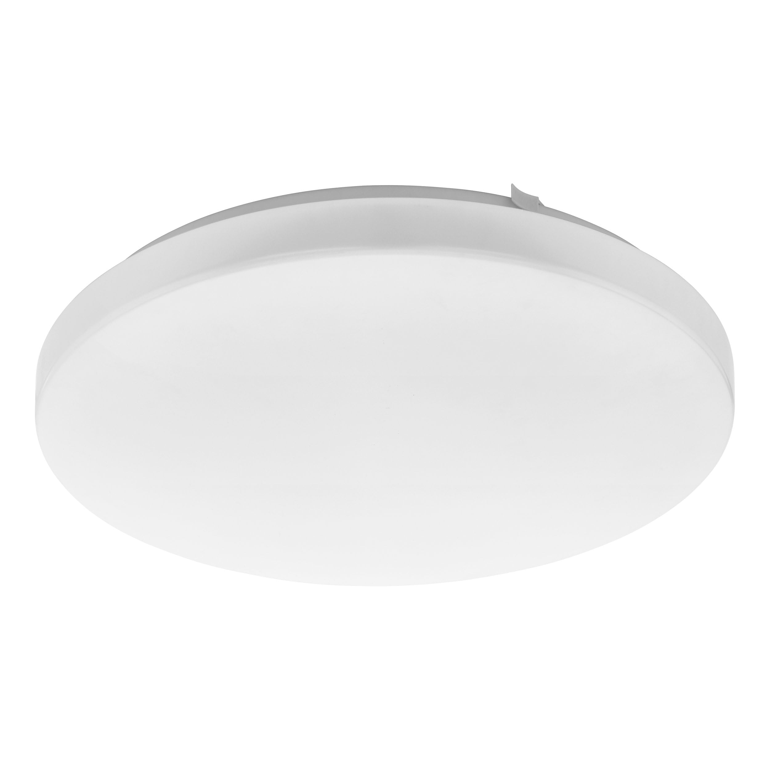 Eglo Ceiling Lamp with Motion Detector Indoor Frania-M Ø 33 cm (13"), LED wall Light with Daylight Sensor Made of Steel and Plastic in White, Warm White