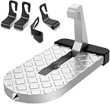 URAQT Car Door Pedal Foldable Roof-Rack Foot Pedal Ladder 250kg Grey view 7