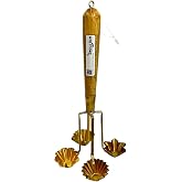 UNCLEJUM Kratong Thong (crispy golden cup) Ancient Thai Appetizers made tool 4 shape Cups in 1 Dessert Thai Brass Mold