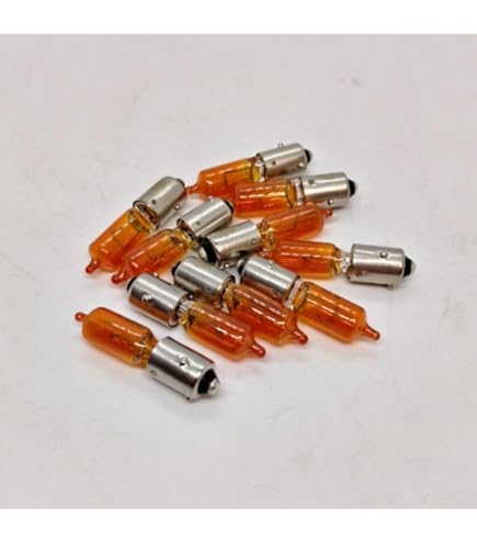 6V Turn Signal Set With Holder & Bulbs For Simson SR50 S51 MZ ETZ 250 Mopeds | Yellow
