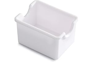 New Star Foodservice 28461 Plastic Sugar Packet Holder, White, Set of 12