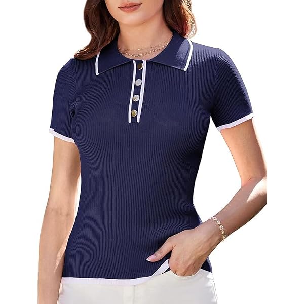 Pull Femme Manches Courtes Grace Karin - Col V - Tricot Crochet Décontracté - 75% Viscose - Printemps/été