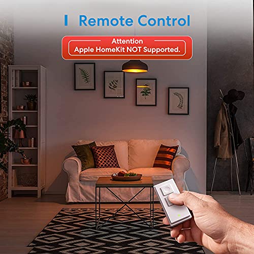 meross Smart Dimmer Switch with Remote for LED Light, Single Pole