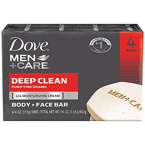 Dove Men +Care Body and Face Bar - Deep Clean - 4.25 oz - 4 ct - 2 pk