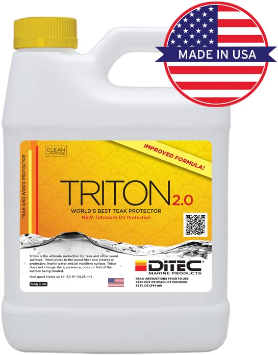 DITEC Marine Triton 2.0 Teak Protector, 1 Quart Teak Protector Marine Cleaning Products