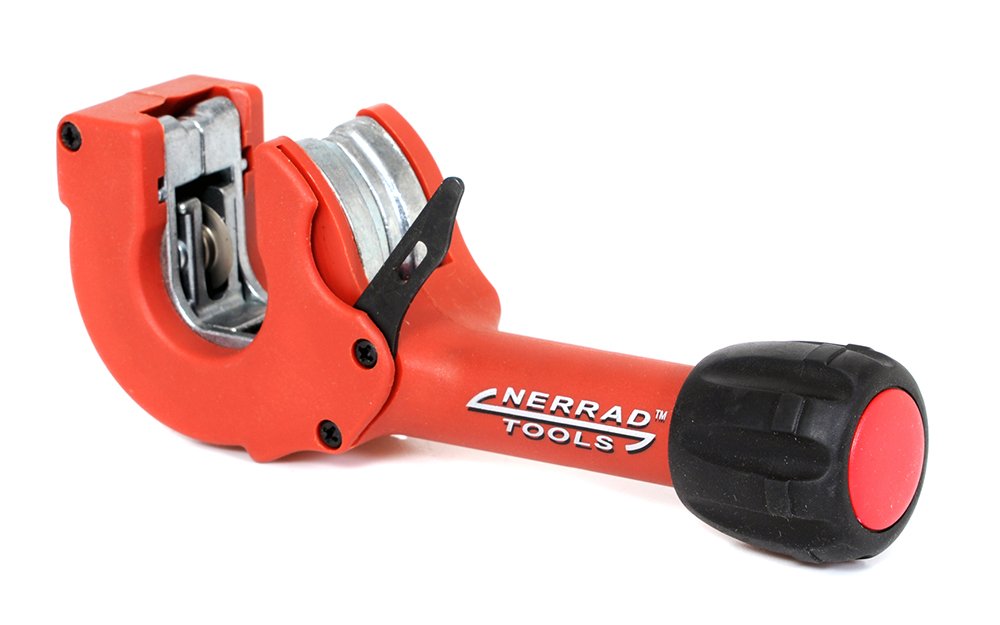Nerrad Tools NT4023 Adjustable Ratchet Action Copper/INOX Tube Cutter, Red/Black, 6-23 mm