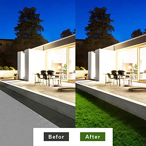 ZEGNEER Interlocking Artificial Grass Tiles 12''x12'' (9 PCS), Outdoor