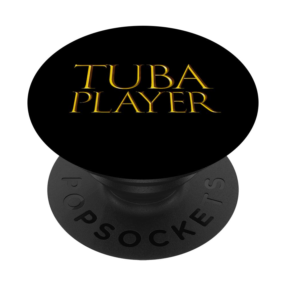 Tuba Player Best Wind Music Instrument Pipes Band Tuba PopSockets Adhesive PopGrip