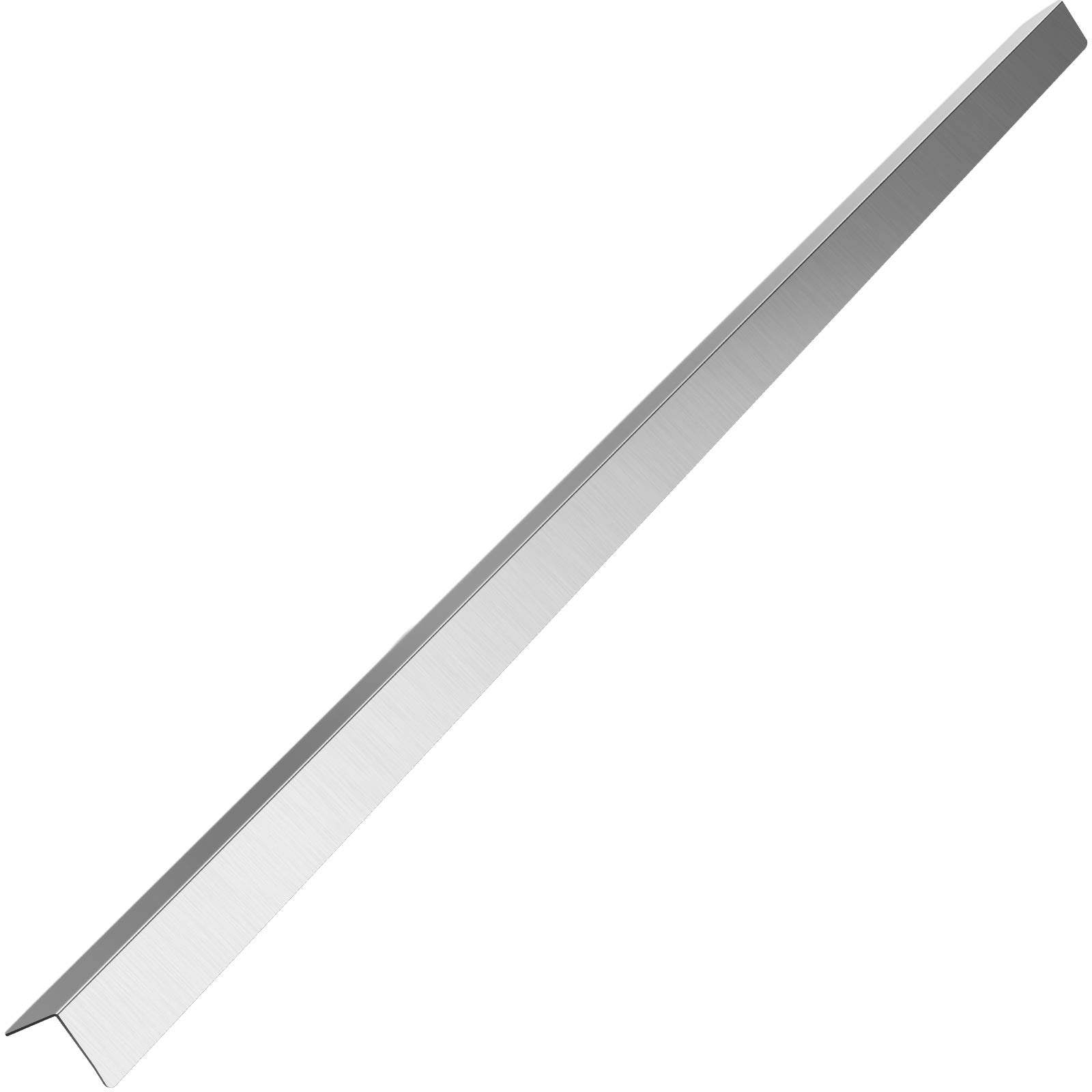 VEVOR Stainless Steel Corner Guards 0.5 x 0.5 x 48 inch Metal Wall Corner Protector Pack of 10 Corner Guards 20 Ga 304 Stainless Corner Guard with 90-Degree Angle for Wall Protection and Decoration