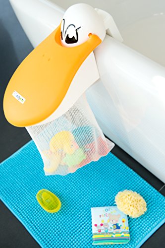 Rotho Babydesign KidsKit Raccogli-giocattoli a forma di pellicano, Peli's Play Pouch, Per bambini dai 3 anni in su, 36 x 19 x 19 x 19 cm, Bianco, 60005