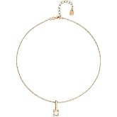 Uno de 50 Divine Cubic Zirconia Pendant Necklace, 18K Gold-Plated, 16" Extends to 18"