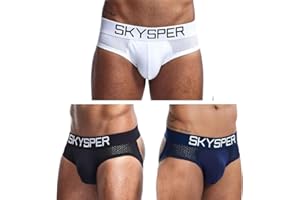 SKYSPER Men's Jockstrap Breathable Mesh 2pcs 3pcs 4pcs Jock Strap Male Underwear, Athletic Supporters for Men